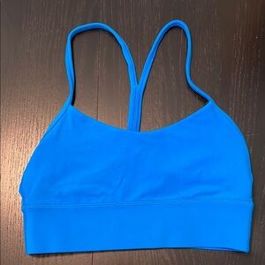 Lululemon flow Y long, Blue Women's Sports Bra. So cute and gently worn!